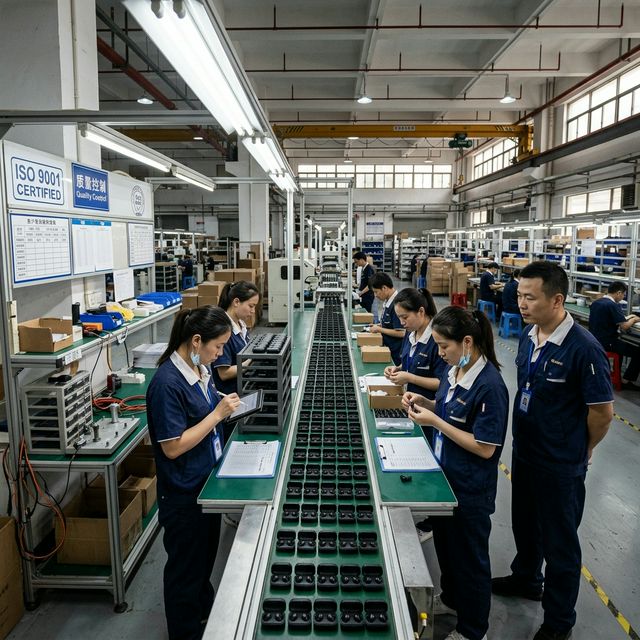 Quality Control Team Inspecting Products